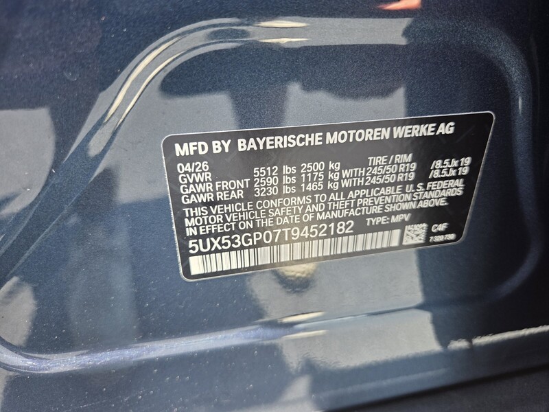 New 2026 BMW X3 30 XDRIVE in FT. PIERCE, FLORIDA