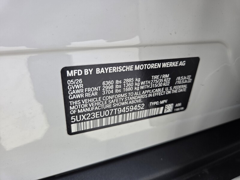 New 2026 BMW X5 XDRIVE40I in FT. PIERCE, FLORIDA