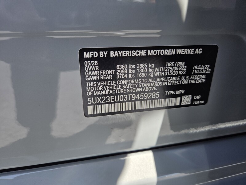 New 2026 BMW X5 XDRIVE40I in FT. PIERCE, FLORIDA