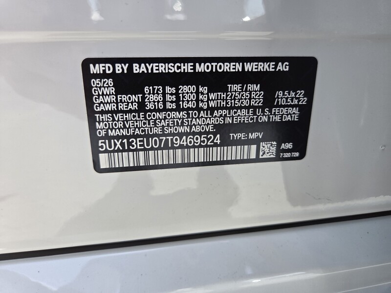 New 2026 BMW X5 SDRIVE40I in FT. PIERCE, FLORIDA
