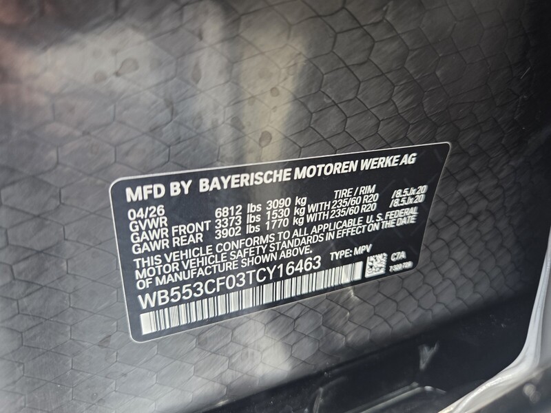 New 2026 BMW iX XDRIVE60 in FT. PIERCE, FLORIDA