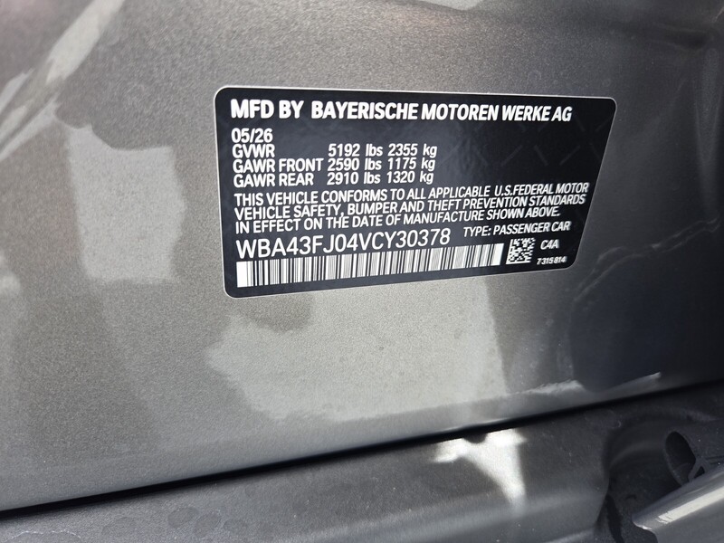 New 2027 BMW 5 SERIES 530I in FT. PIERCE, FLORIDA