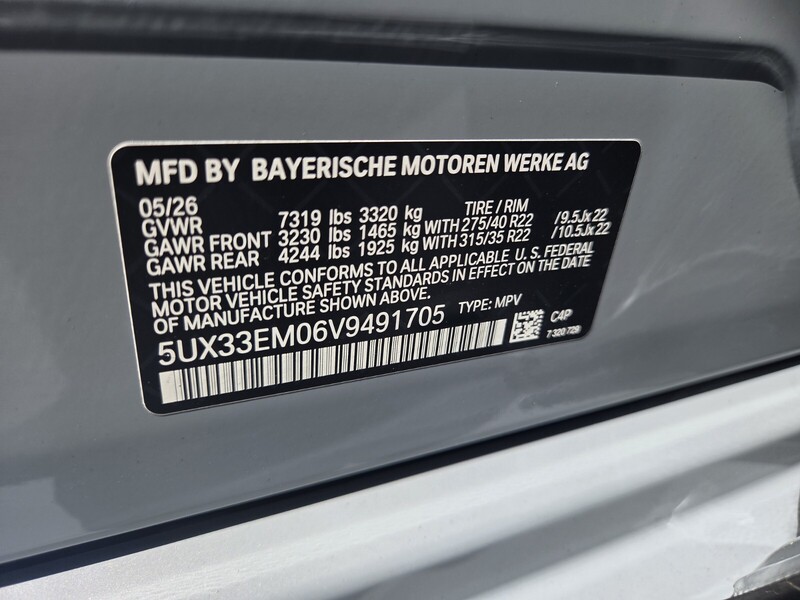 New 2027 BMW X7 M60I in FT. PIERCE, FLORIDA