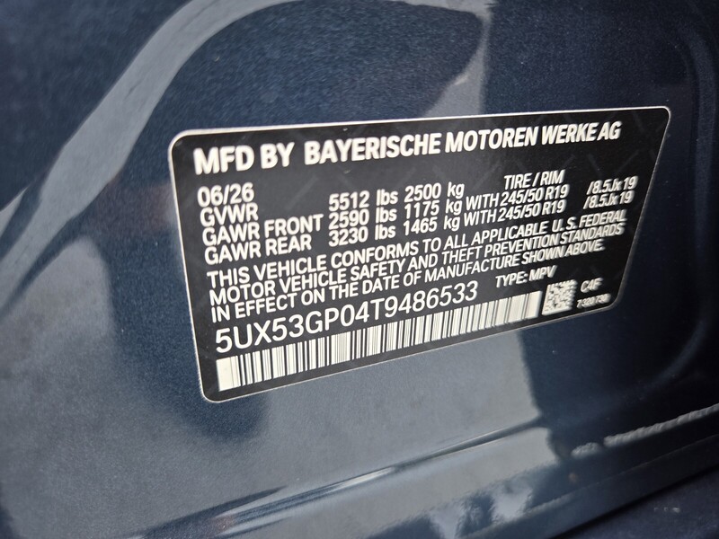 New 2026 BMW X3 30 XDRIVE in FT. PIERCE, FLORIDA