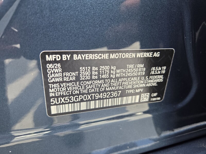 New 2026 BMW X3 30 XDRIVE in FT. PIERCE, FLORIDA