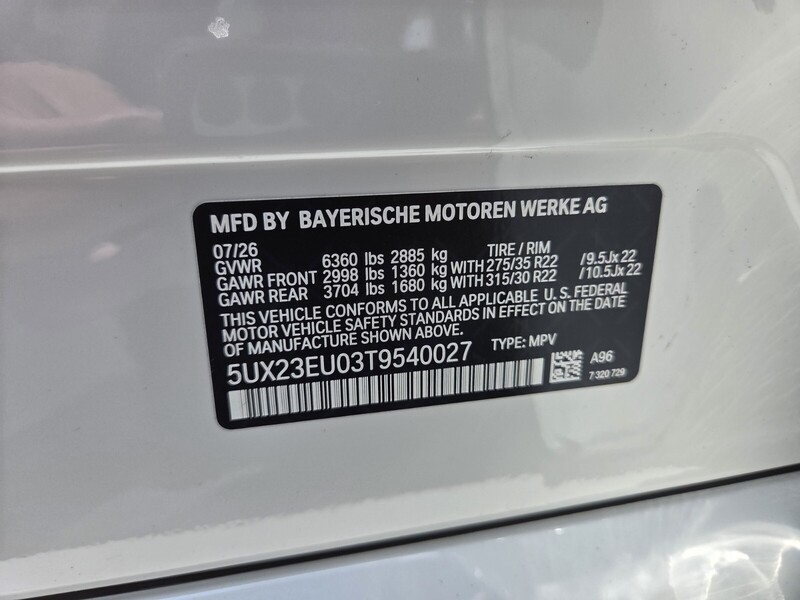 New 2026 BMW X5 XDRIVE40I in FT. PIERCE, FLORIDA