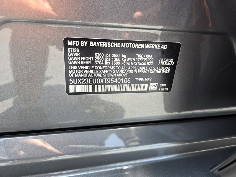 New 2026 BMW X5 XDRIVE40I in FT. PIERCE, FLORIDA