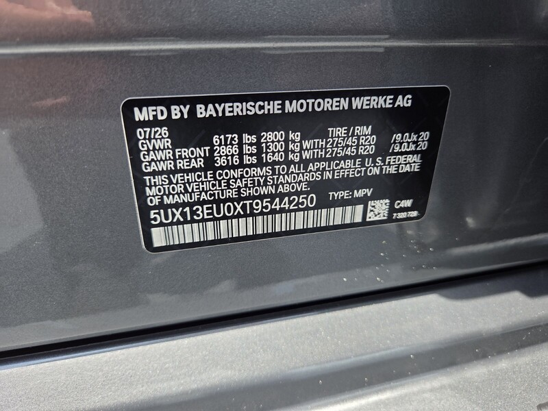 New 2026 BMW X5 SDRIVE40I in FT. PIERCE, FLORIDA