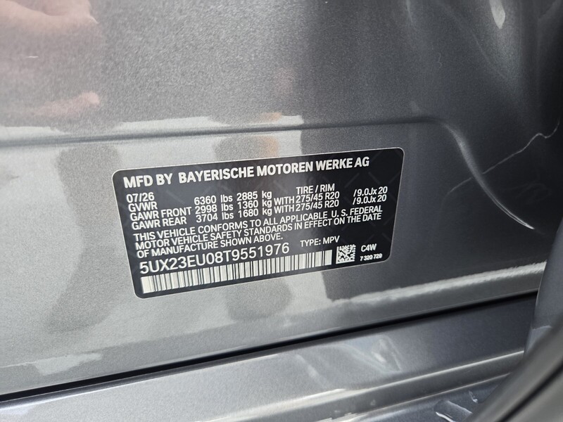 New 2026 BMW X5 XDRIVE40I in FT. PIERCE, FLORIDA