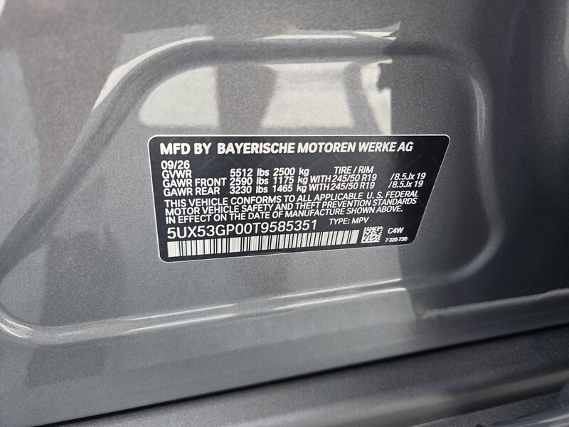 New 2026 BMW X3 30 XDRIVE in FT. PIERCE, FLORIDA