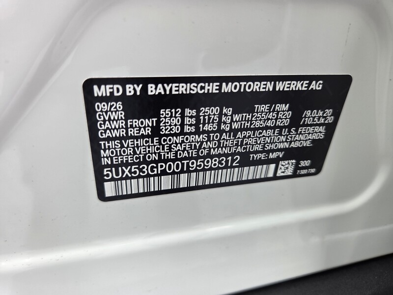 New 2026 BMW X3 30 XDRIVE in FT. PIERCE, FLORIDA