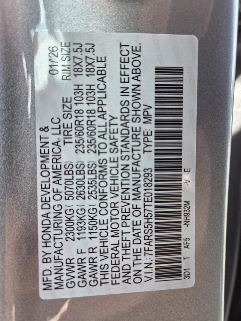 New 2026 Honda CR-V Hybrid SPORT in FT. PIERCE, FLORIDA