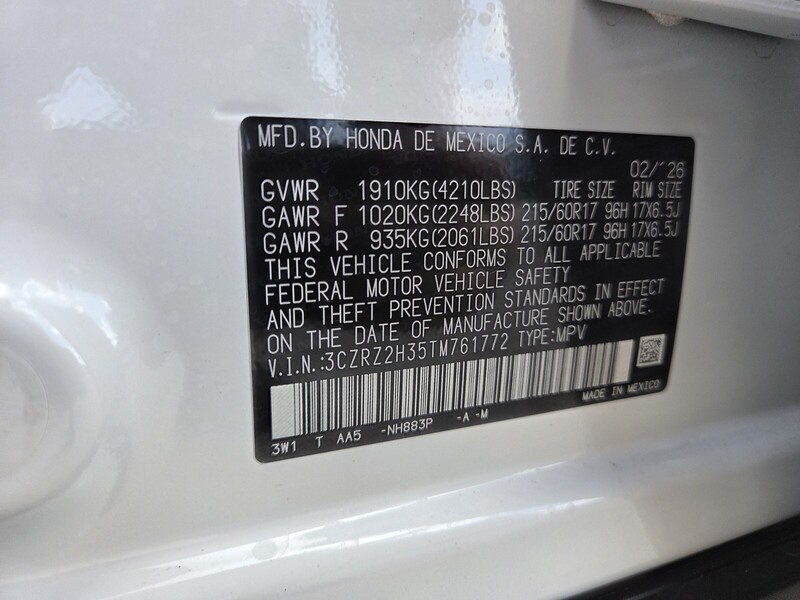 New 2026 Honda HR-V LX in FT. PIERCE, FLORIDA