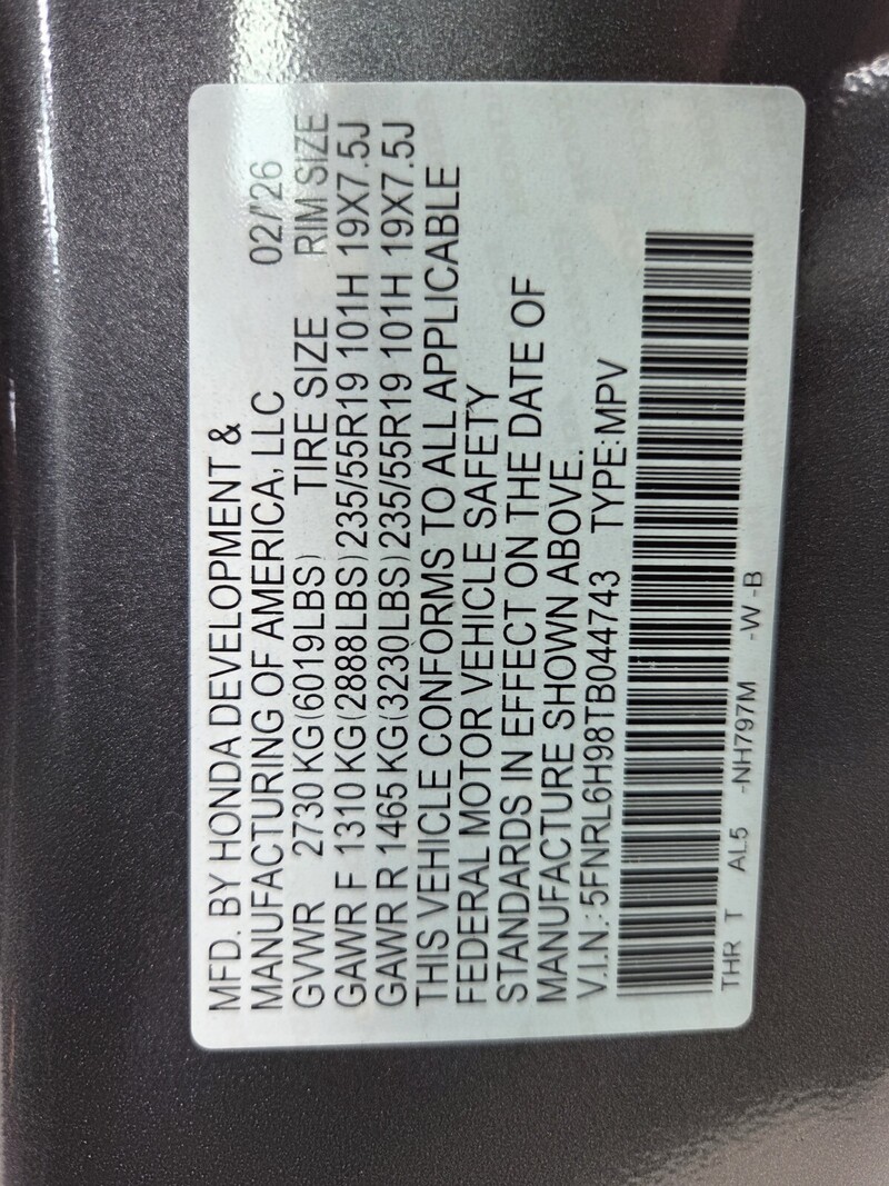 New 2026 Honda Odyssey ELITE in FT. PIERCE, FLORIDA