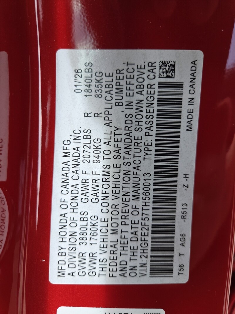 New 2026 Honda Civic SPORT in FT. PIERCE, FLORIDA