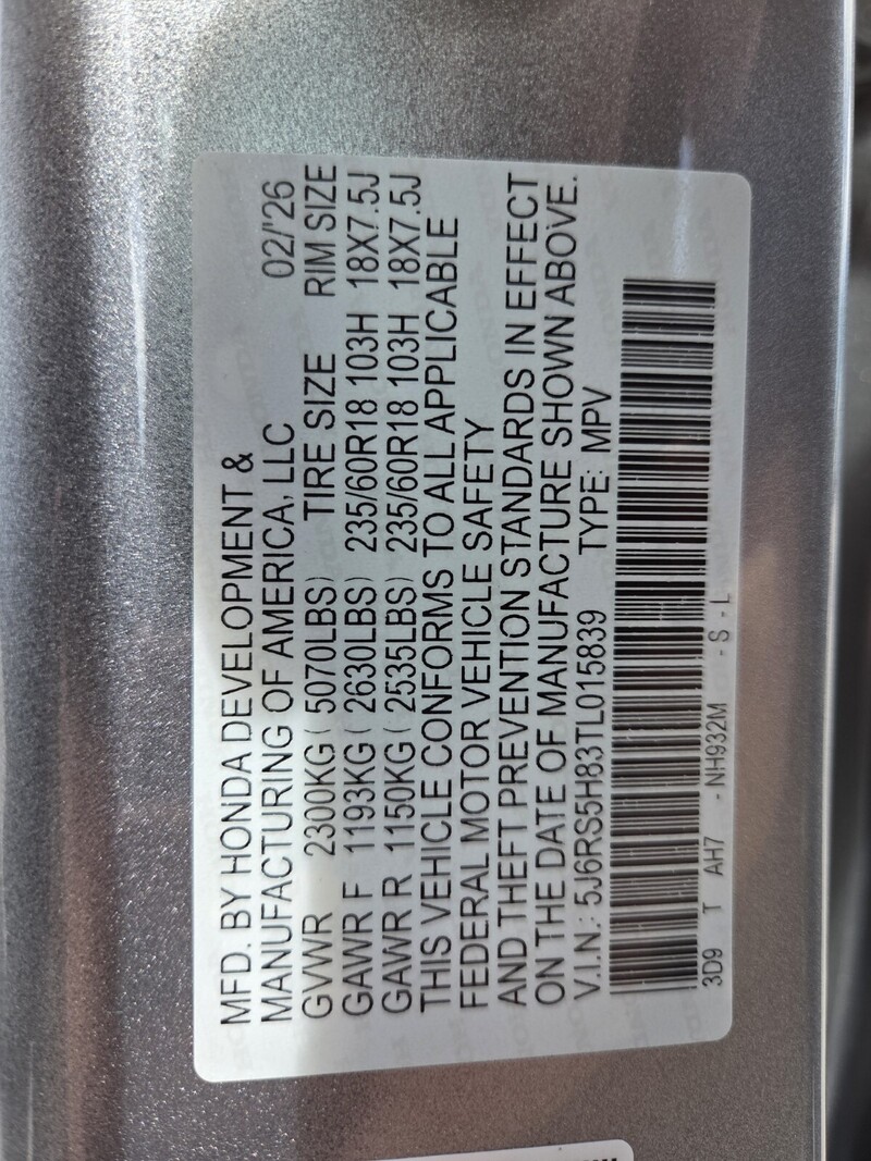 New 2026 Honda CR-V Hybrid SPORT-L in FT. PIERCE, FLORIDA