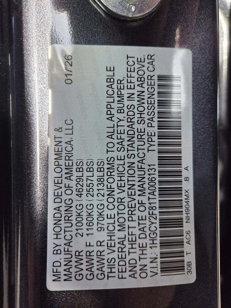 New 2026 Honda Accord Hybrid TOURING in FT. PIERCE, FLORIDA