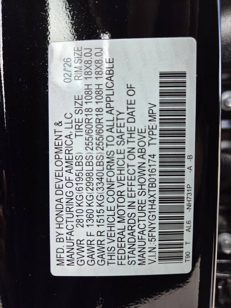 New 2026 Honda Pilot EX-L in FT. PIERCE, FLORIDA