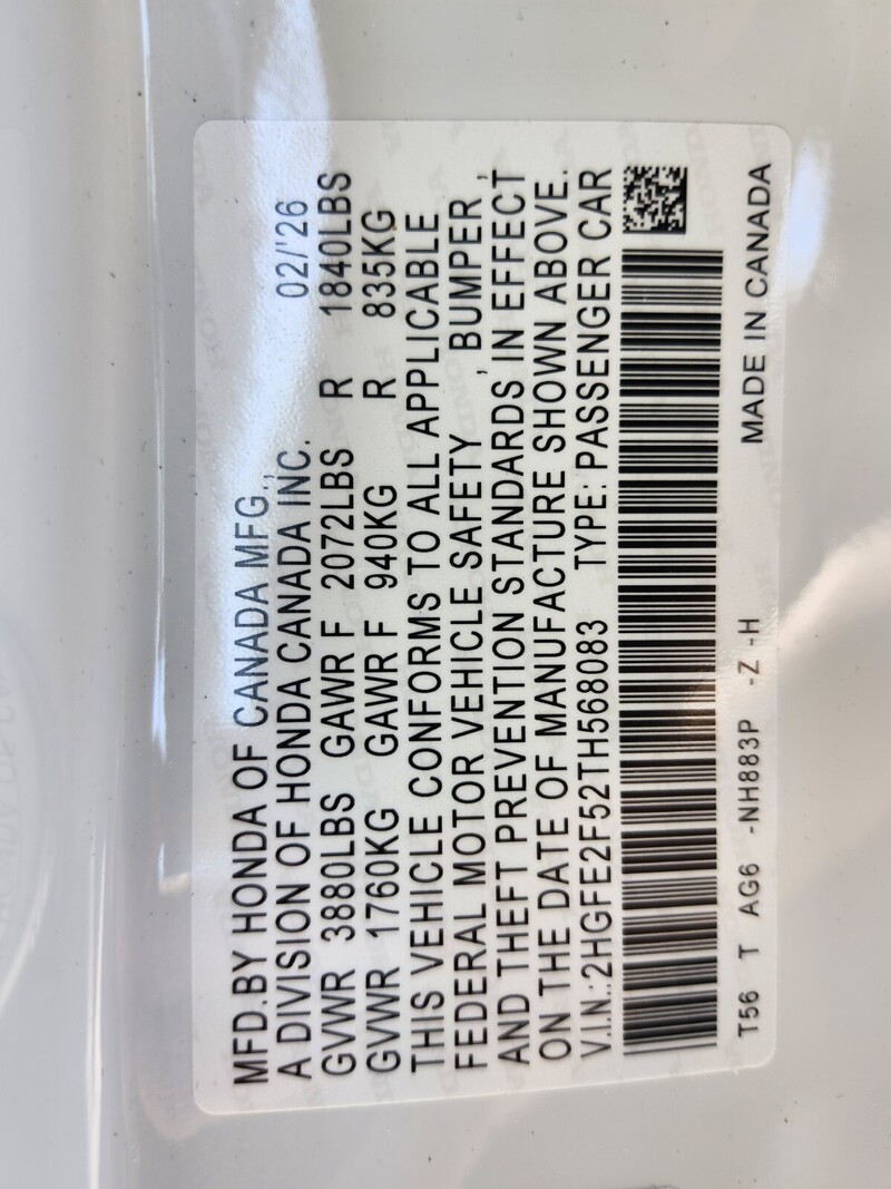 New 2026 Honda Civic SPORT in FT. PIERCE, FLORIDA