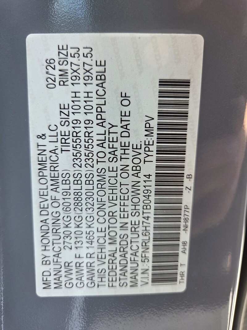 New 2026 Honda Odyssey SPORT-L in FT. PIERCE, FLORIDA