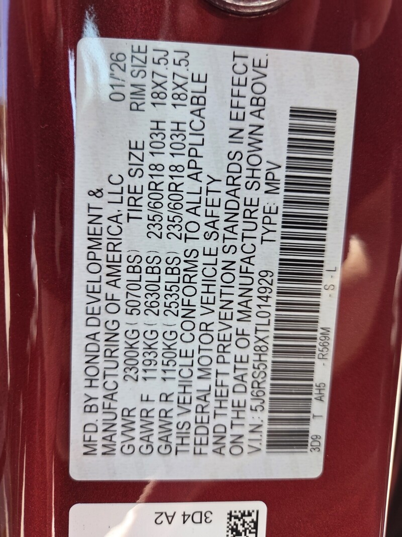 New 2026 Honda CR-V Hybrid SPORT-L in FT. PIERCE, FLORIDA