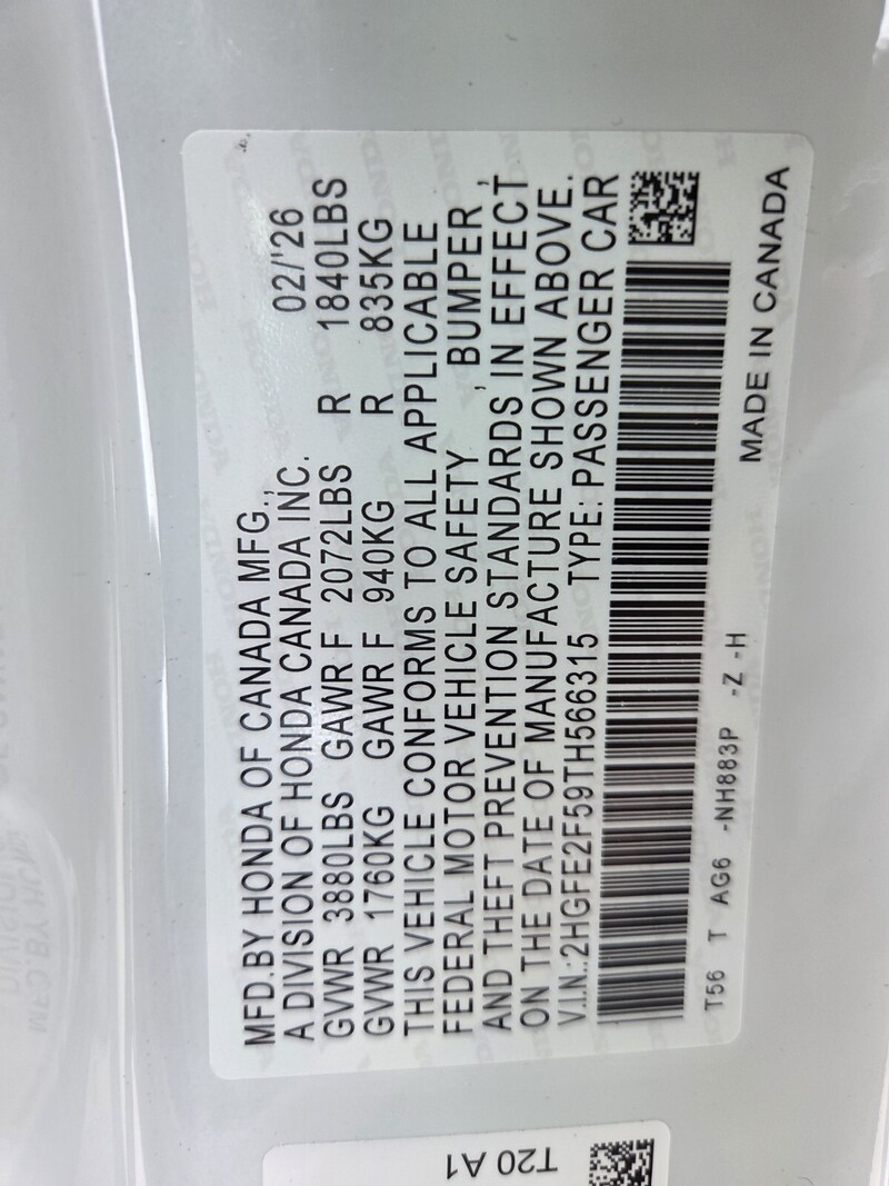 New 2026 Honda Civic SPORT in FT. PIERCE, FLORIDA