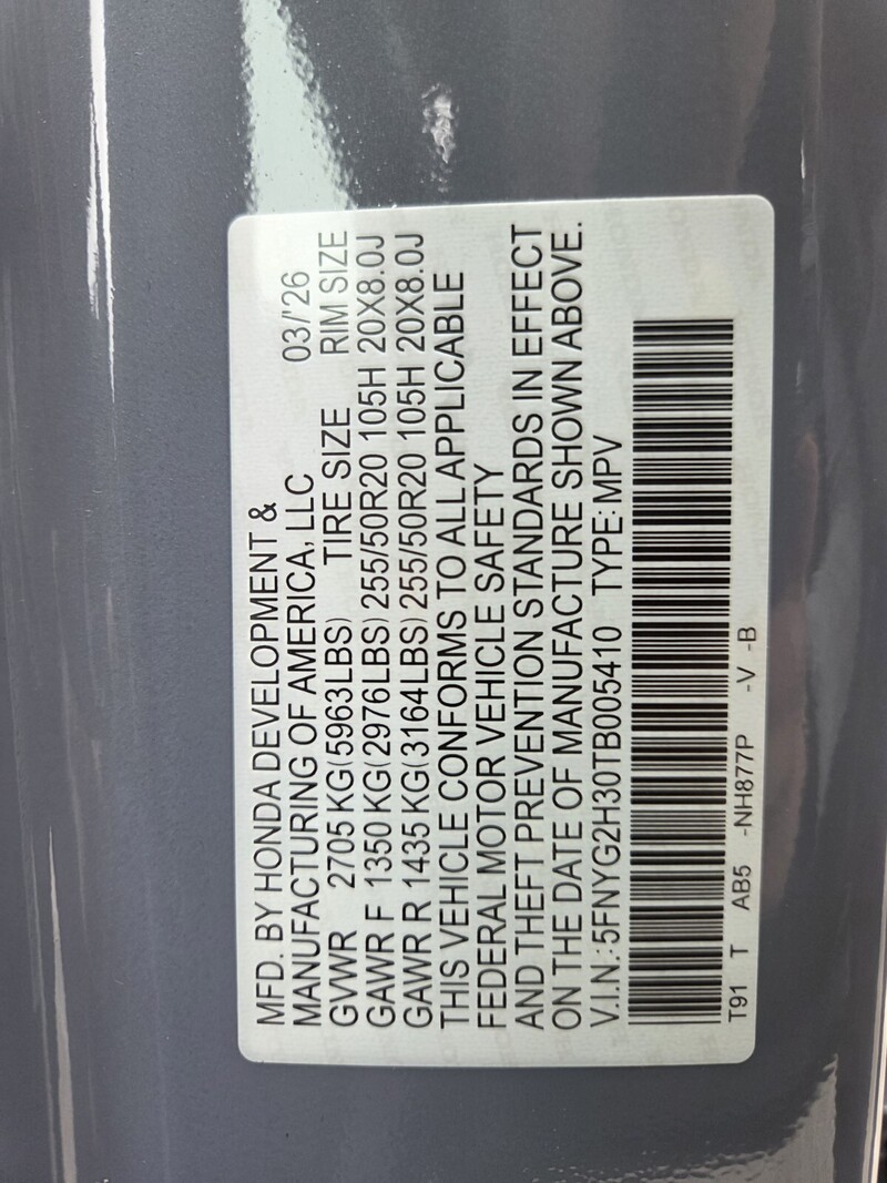 New 2026 Honda Pilot SPORT in FT. PIERCE, FLORIDA