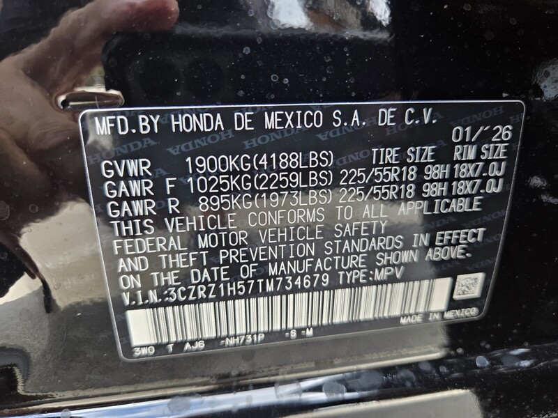 New 2026 Honda HR-V SPORT in FT. PIERCE, FLORIDA