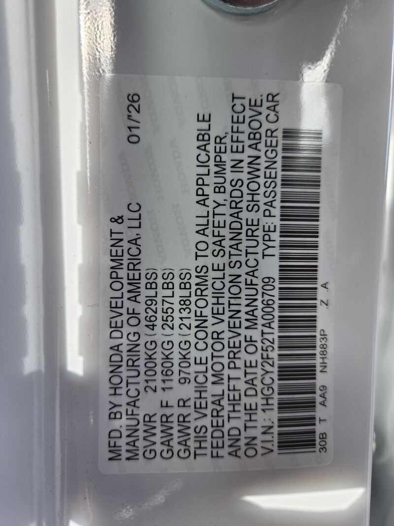 New 2026 Honda Accord Hybrid SPORT in FT. PIERCE, FLORIDA