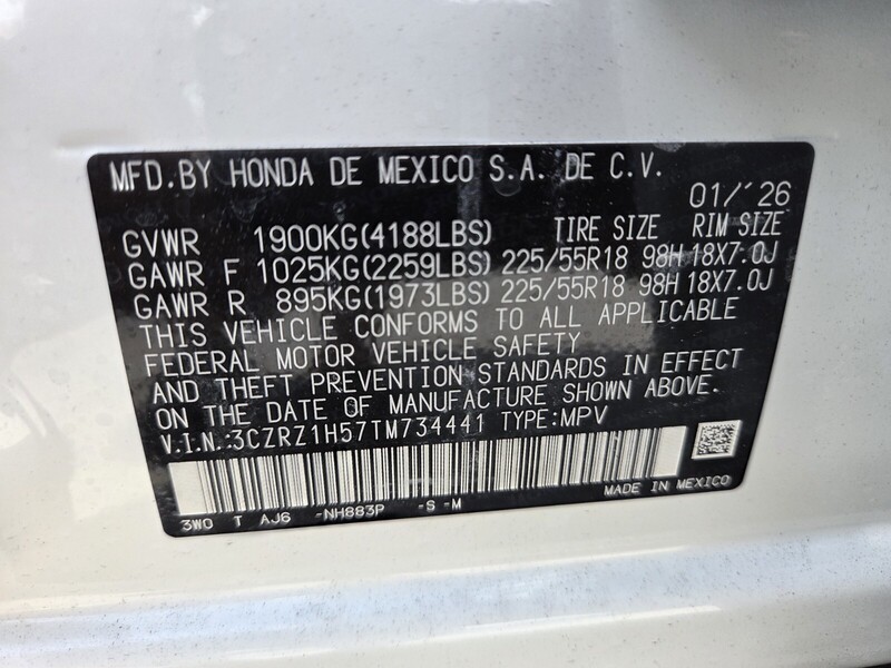 New 2026 Honda HR-V SPORT in FT. PIERCE, FLORIDA