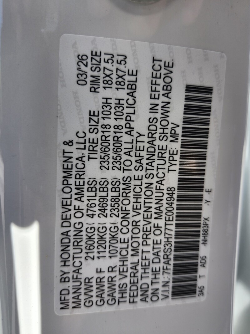 New 2026 Honda CR-V EX-L in FT. PIERCE, FLORIDA