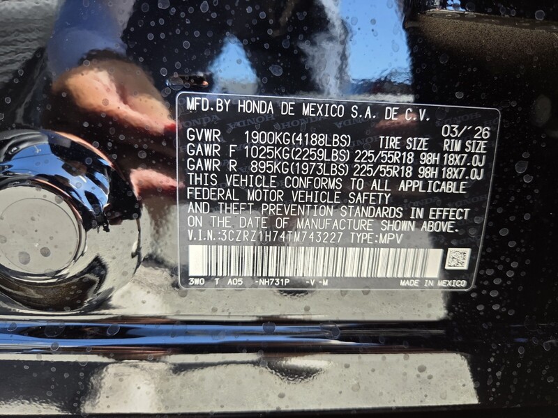 New 2026 Honda HR-V EX-L in FT. PIERCE, FLORIDA