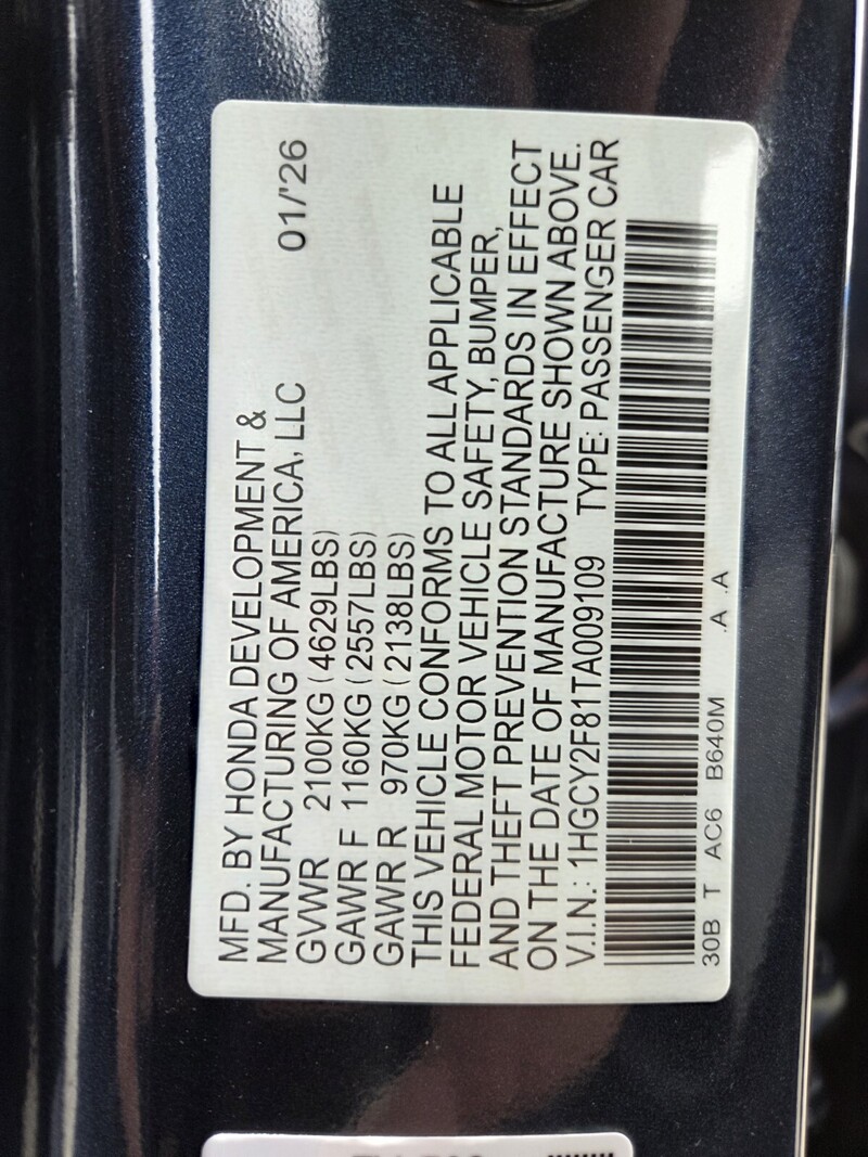 New 2026 Honda Accord Hybrid TOURING in FT. PIERCE, FLORIDA