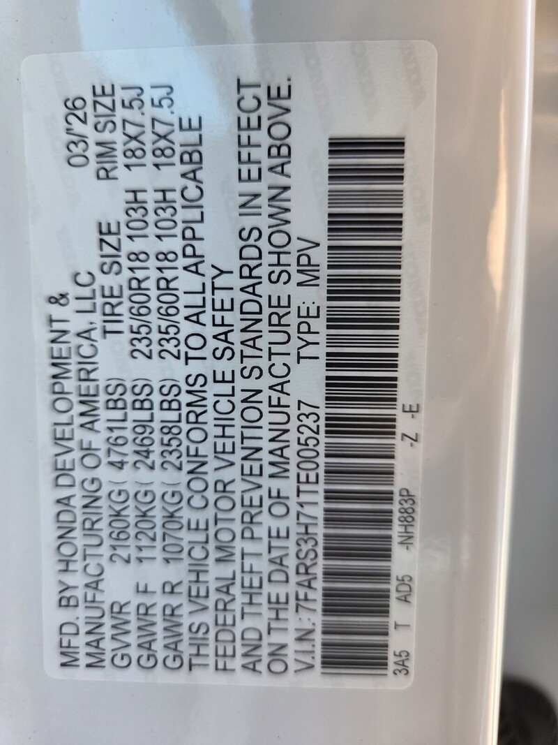 New 2026 Honda CR-V EX-L in FT. PIERCE, FLORIDA