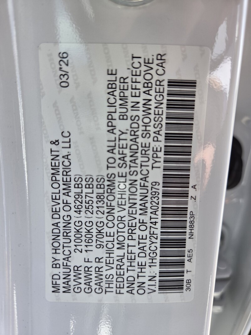 New 2026 Honda Accord Hybrid SPORT-L in FT. PIERCE, FLORIDA