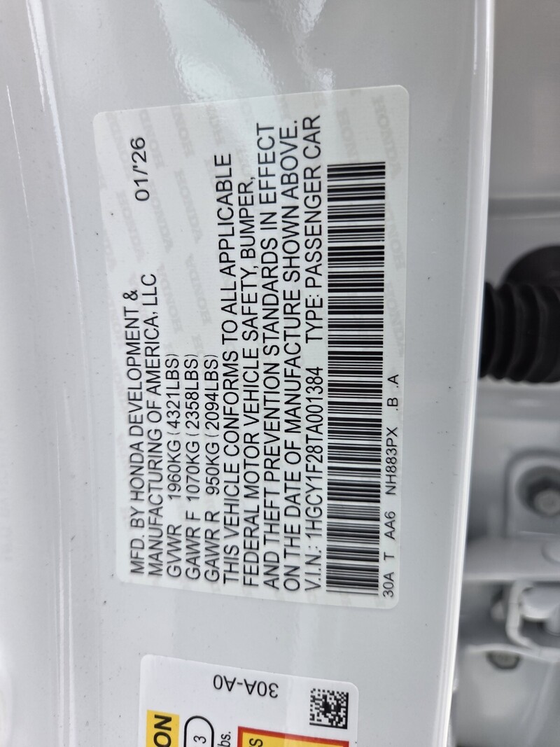 New 2026 Honda Accord Sedan LX in FT. PIERCE, FLORIDA