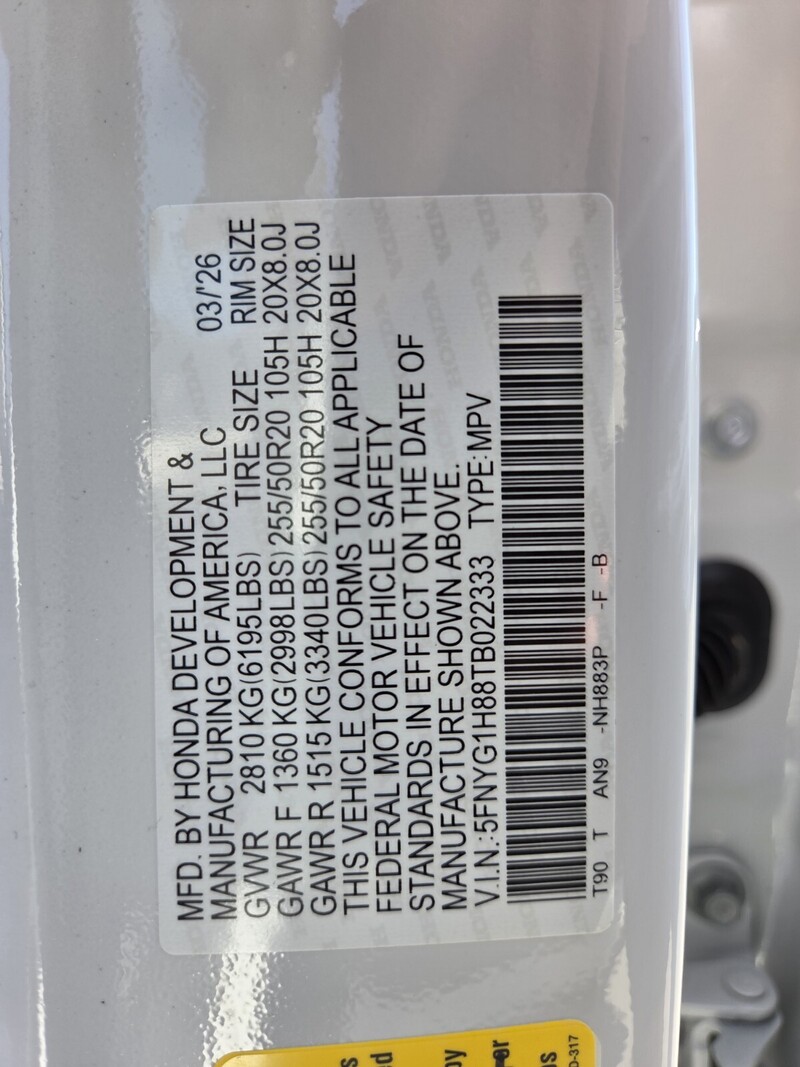 New 2026 Honda Pilot ELITE in FT. PIERCE, FLORIDA