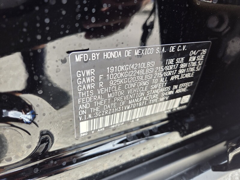 New 2027 Honda HR-V LX in FT. PIERCE, FLORIDA