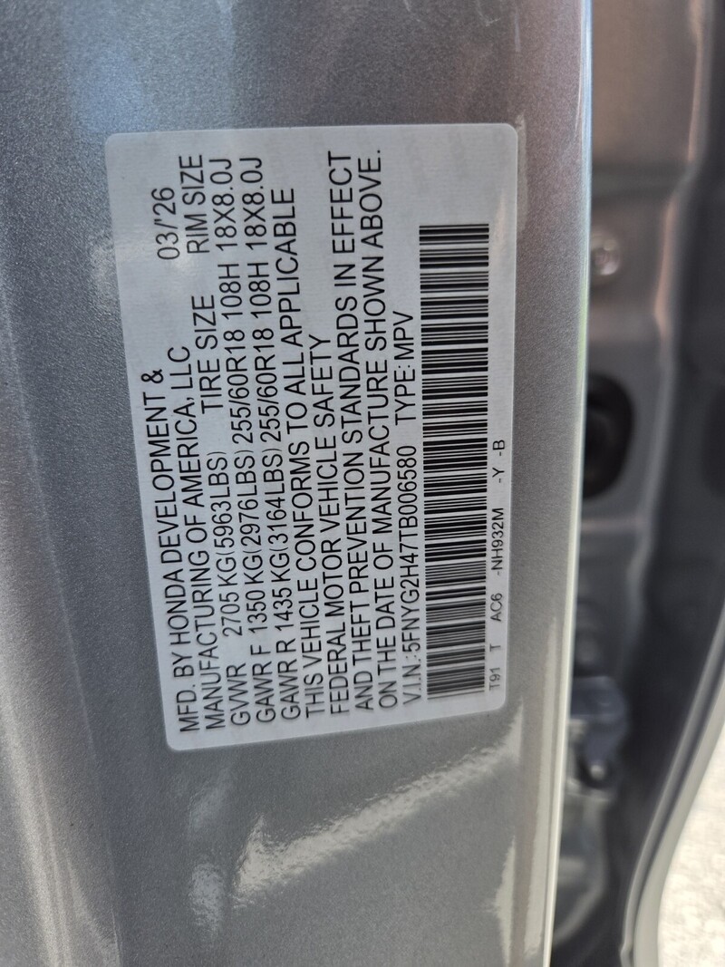 New 2026 Honda Pilot EX-L in FT. PIERCE, FLORIDA