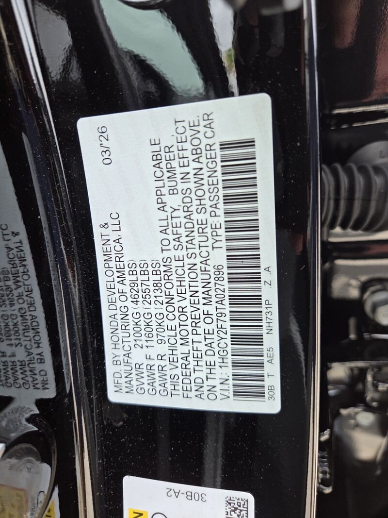 New 2026 Honda Accord Hybrid SPORT-L in FT. PIERCE, FLORIDA