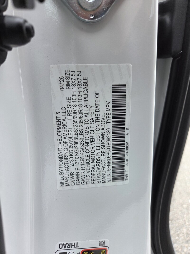 New 2026 Honda Odyssey EX-L in FT. PIERCE, FLORIDA