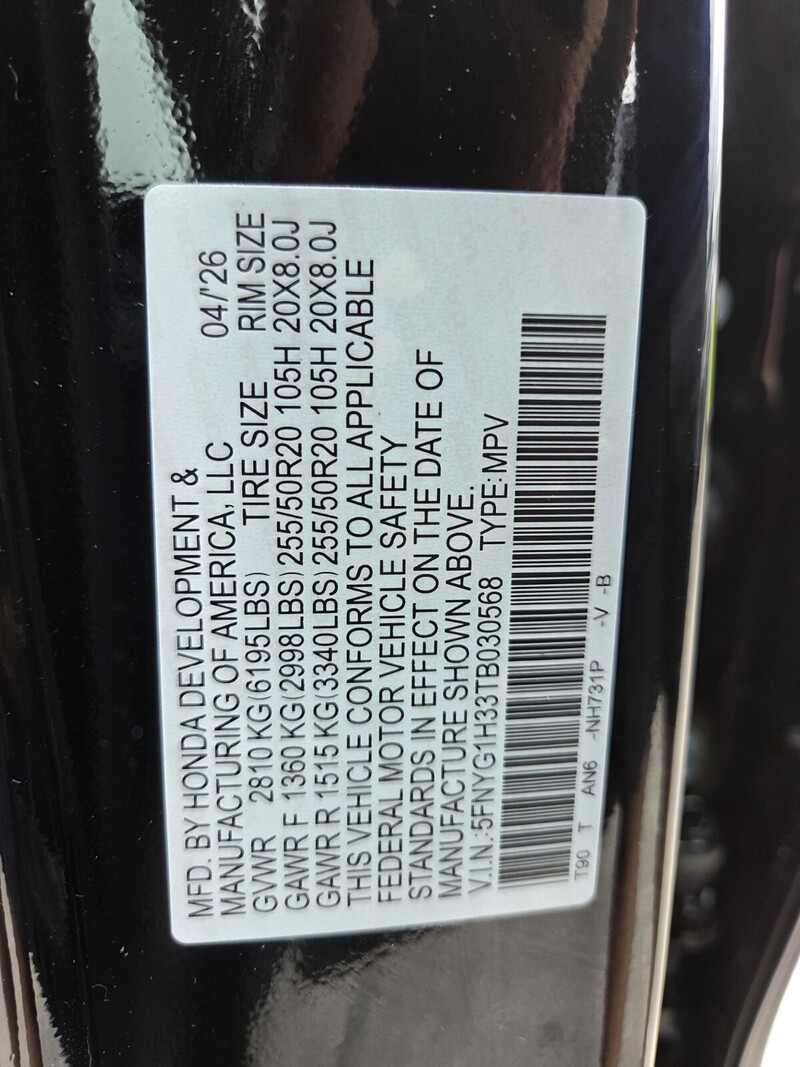 New 2026 Honda Pilot SPORT in FT. PIERCE, FLORIDA