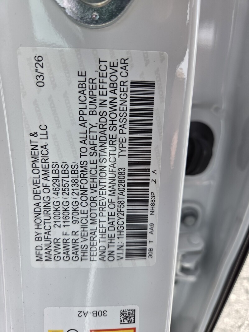 New 2026 Honda Accord Hybrid SPORT in FT. PIERCE, FLORIDA