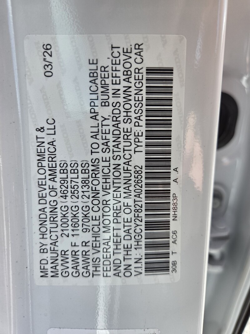 New 2026 Honda Accord Hybrid TOURING in FT. PIERCE, FLORIDA