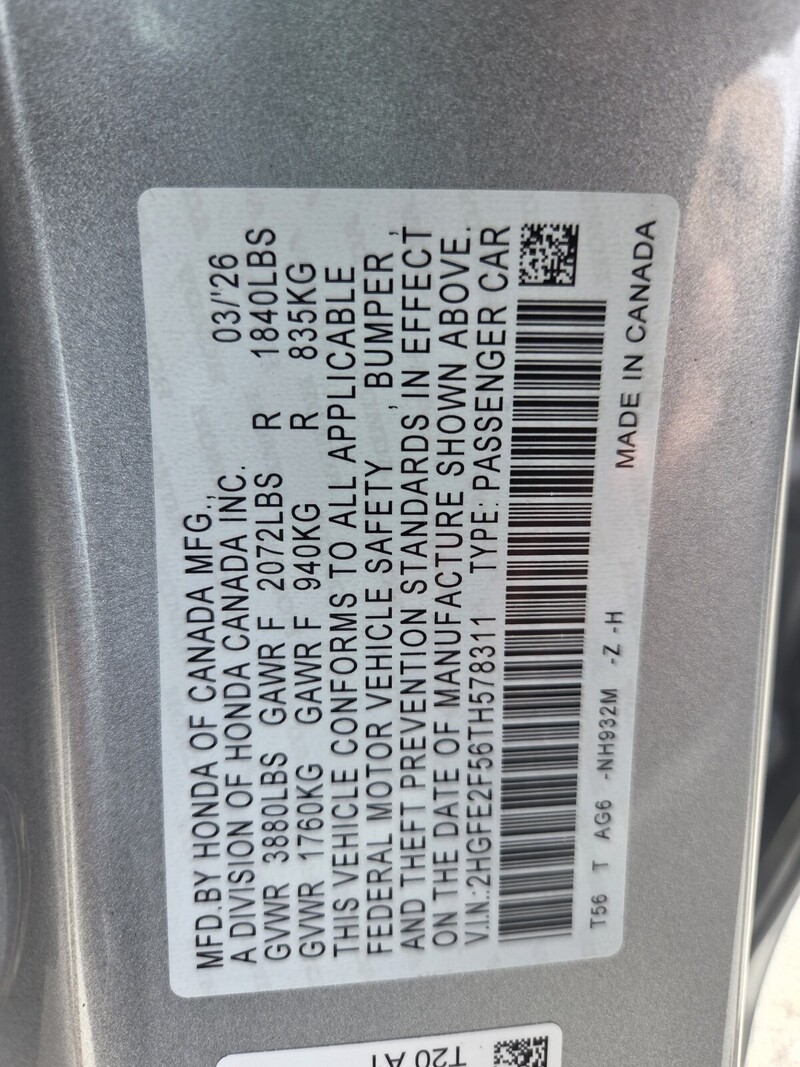 New 2026 Honda Civic SPORT in FT. PIERCE, FLORIDA