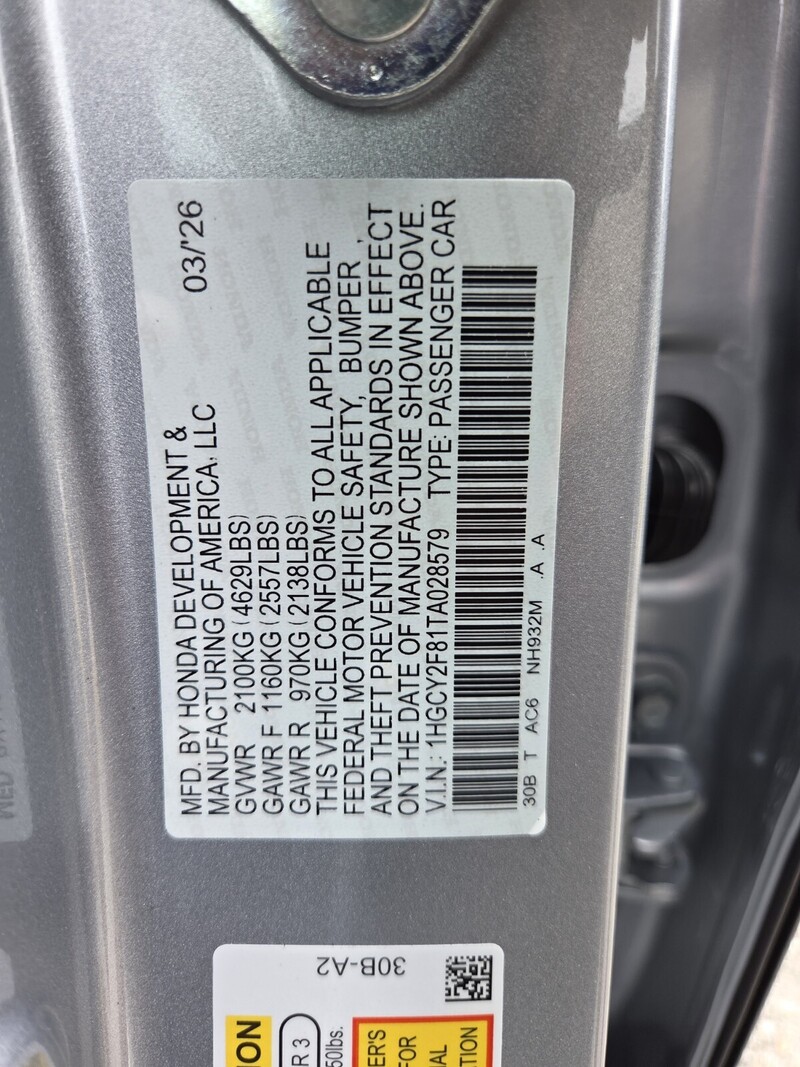 New 2026 Honda Accord Hybrid TOURING in FT. PIERCE, FLORIDA