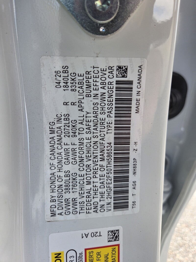 New 2026 Honda Civic SPORT in FT. PIERCE, FLORIDA