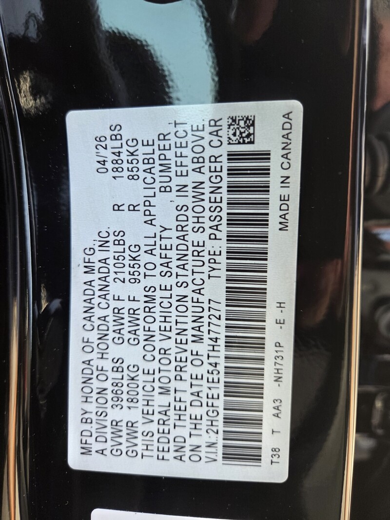 New 2026 Honda Civic  in FT. PIERCE, FLORIDA
