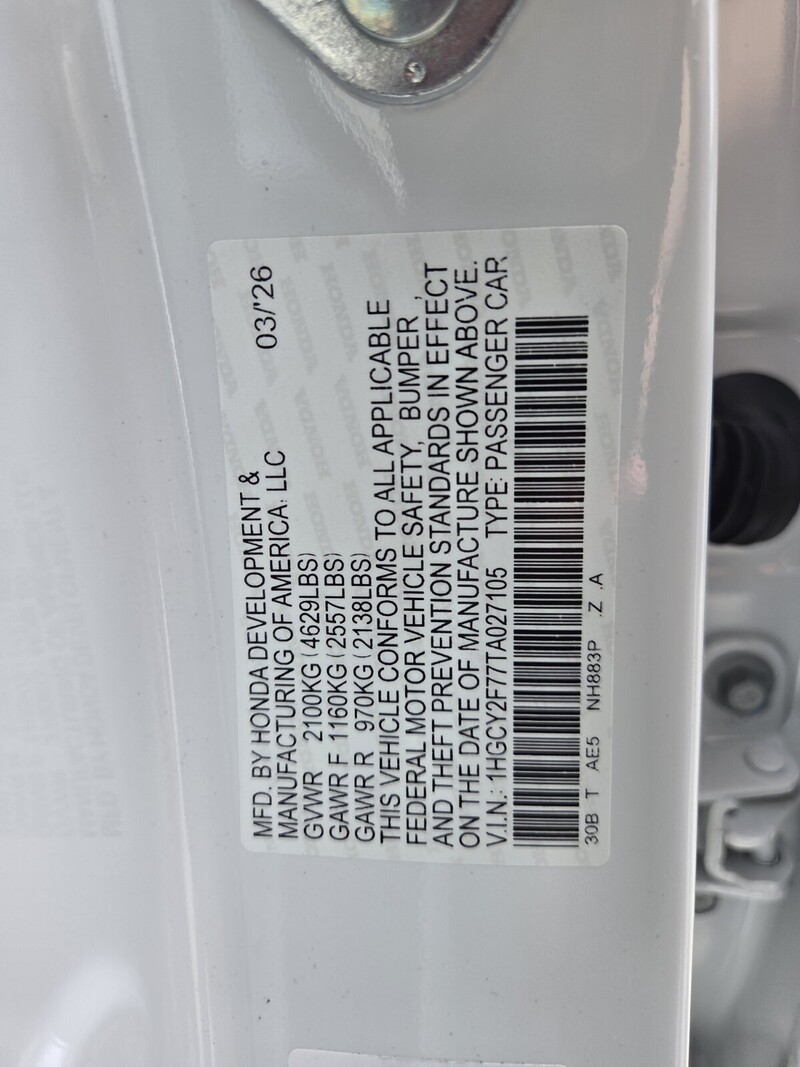 New 2026 Honda Accord Hybrid SPORT-L in FT. PIERCE, FLORIDA