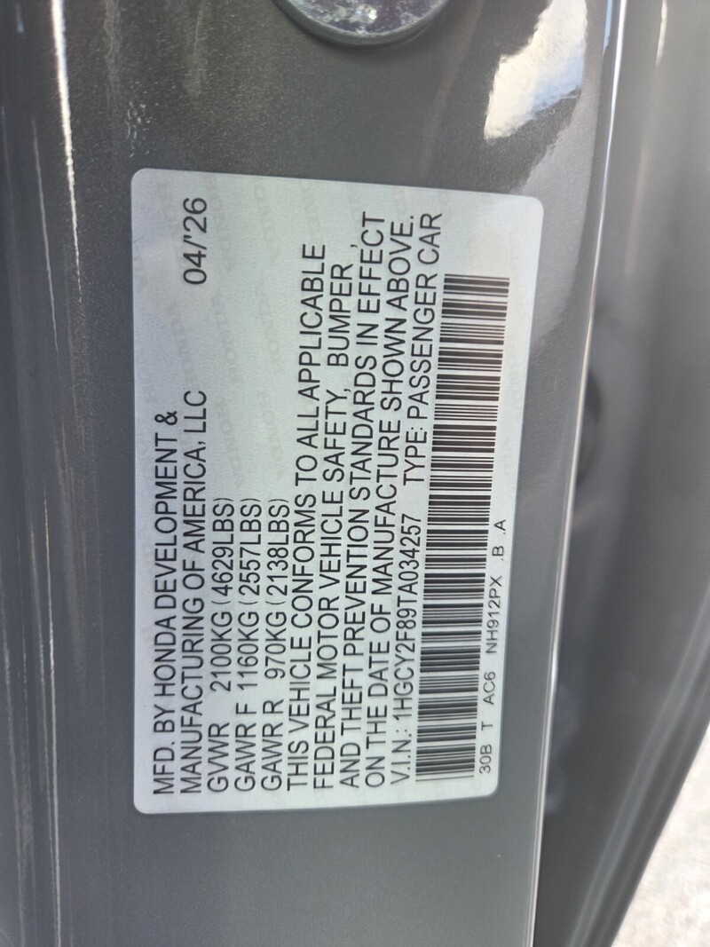 New 2026 Honda Accord Hybrid TOURING in FT. PIERCE, FLORIDA